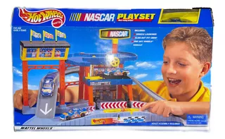 Hot Wheels Autopista Nascar Playset Vintage Pontiac 44