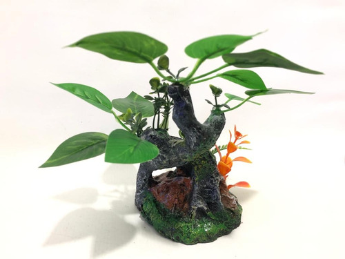 Enfeite Aquário Bonsai 1 - Tocas E Plantas