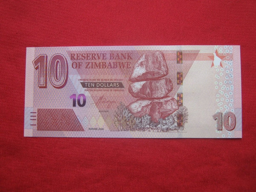 Zimbabwe 10 Dólares 2020