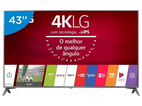 Smart Tv Led 43  Ultra Hd 4k LG 43uj6565 Wi-fi,hdmi E Usb