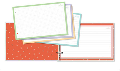 Soporte para hojas informativas con frases coloridas - Buena idea