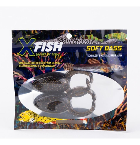 Kit Señuelo Blando Pesca Tararira Modelo Rana P19 X 2 U