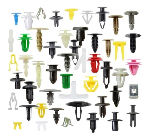 60 Grapas Broches Clip , Tornillos Plásticos, Tapicería 60 U