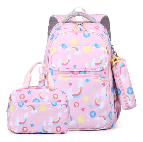 Set Combinado De Mochila Escolar Kawaii De Estilo Coreano De