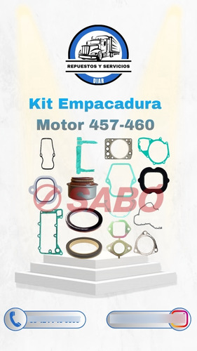 Kit De Empaques De Motor 457-460