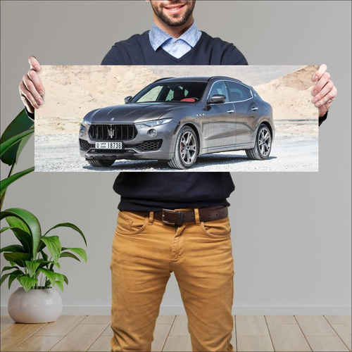 Cuadro 30x80cm Auto 2017 Maserati Levante Gransp 275