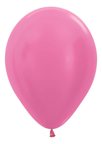 Balão Látex Satin R5 50 Unidades Balloons Cor Rosa Baby