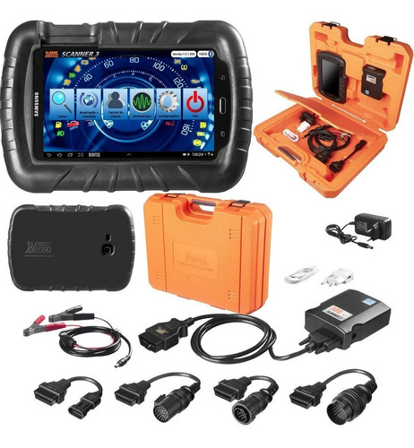 Scanner 3 Com Tablet + Cabos Para Diesel Leve Raven 108800 