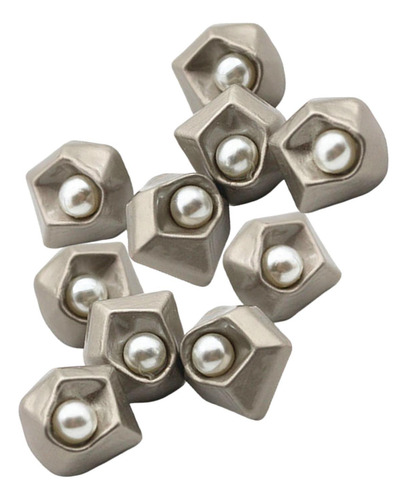 2 X 2x10 Uds Botones De Perlas Sujetadores De 2 Piezas
