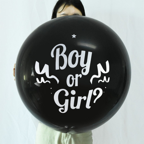 Globo Fiesta De Revelacion De Genero Bebe Baby Shower 90cm