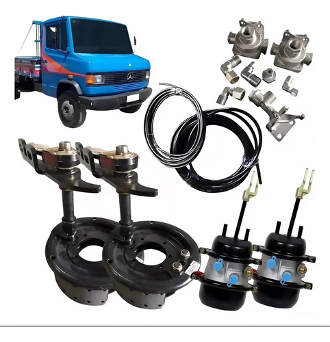 Kit Transformação Freio A Ar Mb 710 / 709 C/ Reservatório Ar