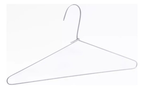 Cabide Arame Revestido Kit Com 40 Unidades Lavanderia Branco