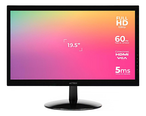 Monitor 19.5 Acteck Captive Brite Sp195 5ms Tn Led Vga Hdmi (Reacondicionado)