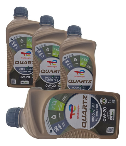 Kit 4 Litros Óleo Total Energies 0w20 Dexos1 Onix 3cc