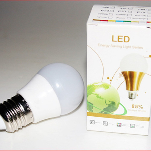 Foco Blanco Convencional 5 Led Paquete De Plástico