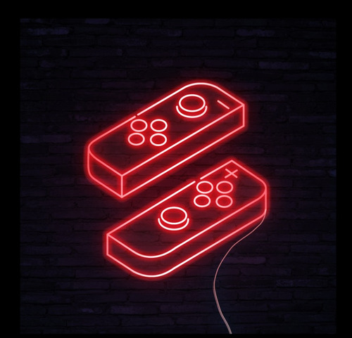 Letrero Led Neon Switch Control Joystick 60*40cm Luminoso