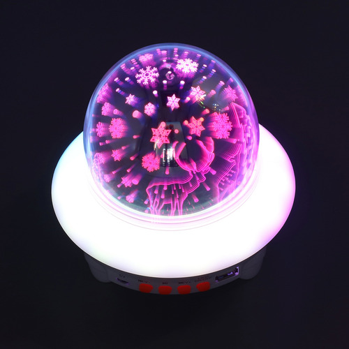 Bocina De Luz Nocturna Función De Música Rgb Usb Recargable