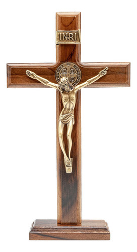 Crucifijo De Cruz De Madera Y Mesa De Intercesion (10 Pulga