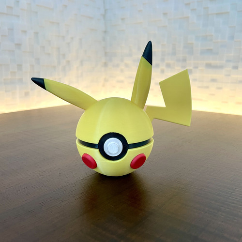Pokebola Pokeball Con Diseño De Pikachu Ball Tamaño Real