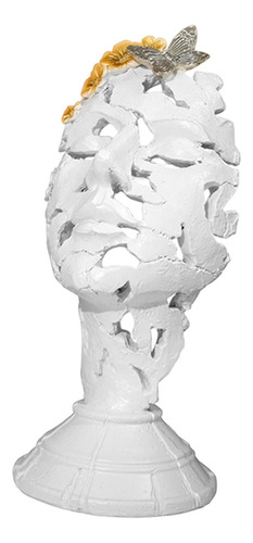 Art Woman Face Objects Figurine Thinker Statue Decoración