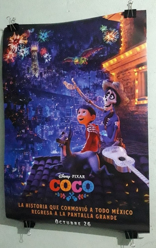 Poster Original De Cine Coco Disney Pixar