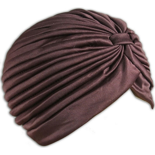 Turbante Feminino Indiano Cores De Atacado Cor Marrom Desenho Do Tecido Liso