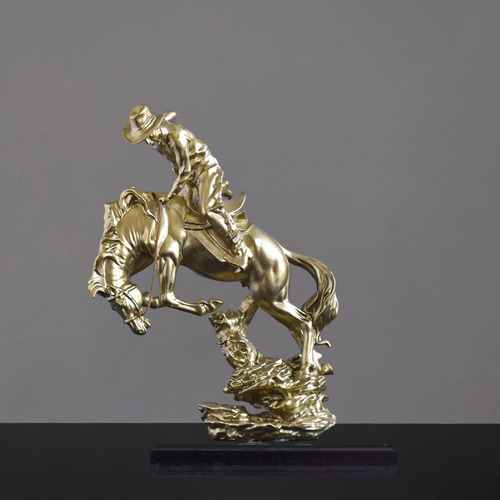 Estatua Ecuestre De Vaquero, Escultura De Vaquero Para El