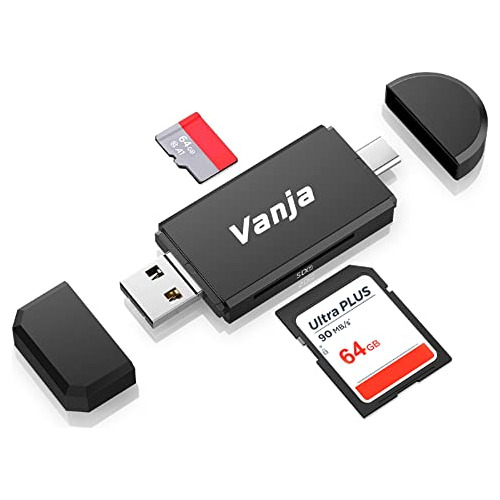 Vanja 3 In 1 Micro Sd Card Reader, Usb-c Usb-a Micro Usb Por