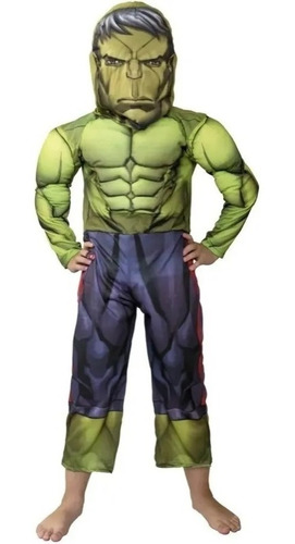 Disfraz Hulk Con Musculos Avengers Disney Playking