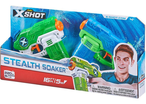 Pistola De Agua X-shot Stealth Soaker X 2 Unid Original Zuru