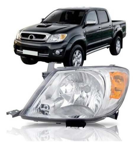 Farol Hilux Pisca Ambar Pick-up Esquerdo