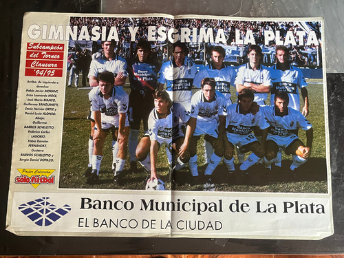 Poster Revista Sólo Fútbol Gimnasia La Plata 1994 1995 94 95