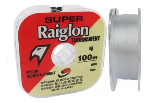 Linha Pesca Revestido Fluorcarbono Super Raiglon 100mts 0.50