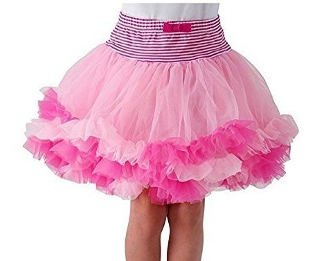 wenchoice Girls Fluffy Hot Pink Polka Dot Pettiskirt