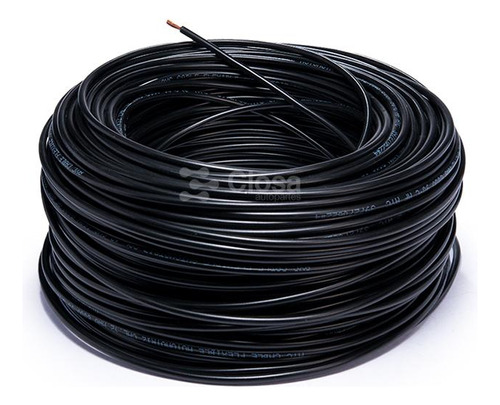 Cable Flexible Automotriz Calibre 12 Negro Rollo 100 Metros