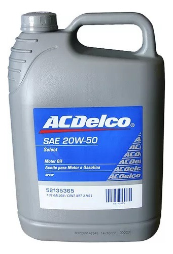 Aceite 20w50 Mineral Api Sp Galon 3.785l