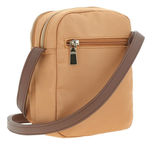 Bolsa Crossbody Madison Mujer Md24027-l Color Amarillo Diseño De La Tela Lisa