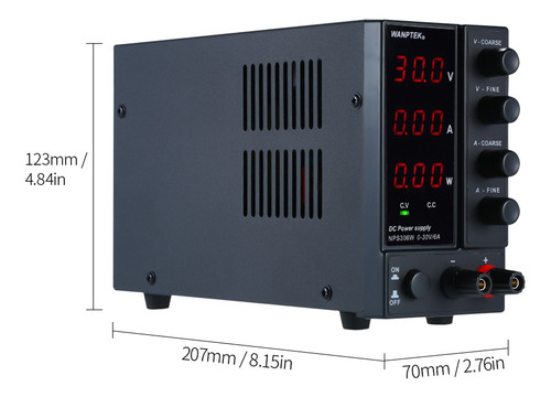 Wanptek Nps306w 0-30v 0-6a Fuente De Alimentación De Cc De