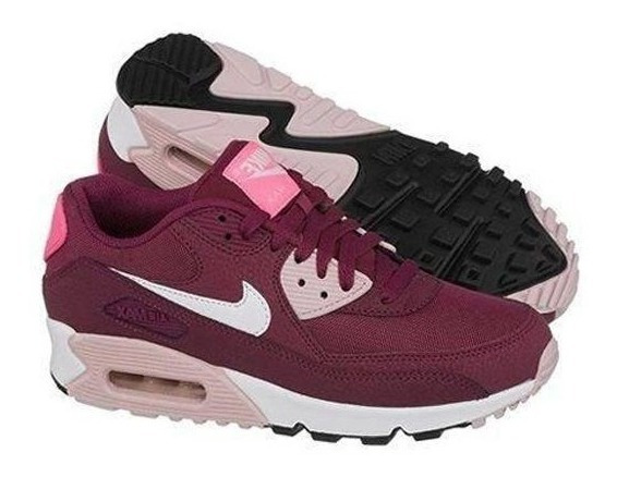 nike air max 90 lea feminino vinho