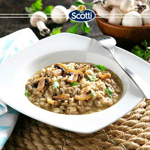 Imagen 3 de 7 de Scotti Risotto Con Hongos Arroz Carnaroli Sin Tacc Italiano