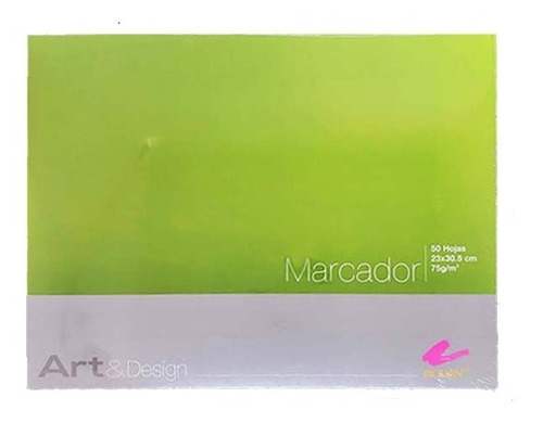 Block Marcador Atl Papel 75gr, 23x30.5cm, 50hjs