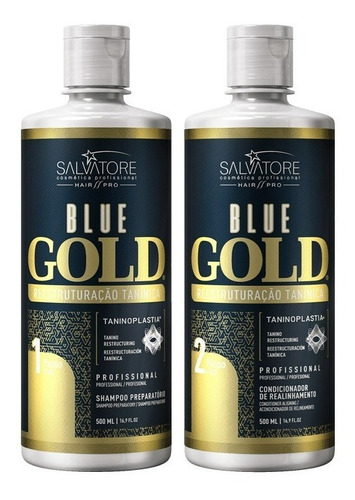 Blue Gold 500ml Passo 1 E 2 - Salvatore Cosmeticos