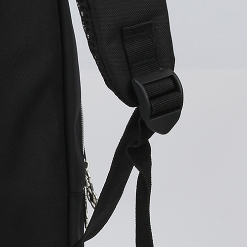 Mochila De Estudiante Negra Negra Con Lentejuelas, Decoració