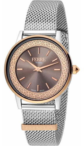 Reloj Mujer Ferre Milano Fm1l103m072 Cuarzo Pulso Plateado