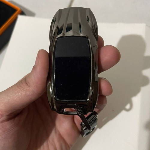 Isqueiro Plasma Elétrico Recarregável Carro Com Led Chaveiro