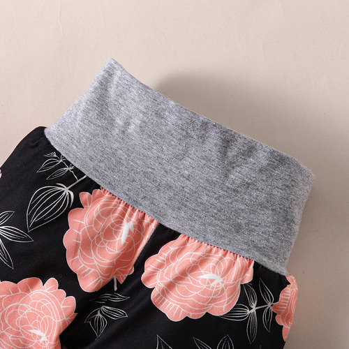 4 Piezas Conjunto De Algodón Para Bebé Con Estampados Flores