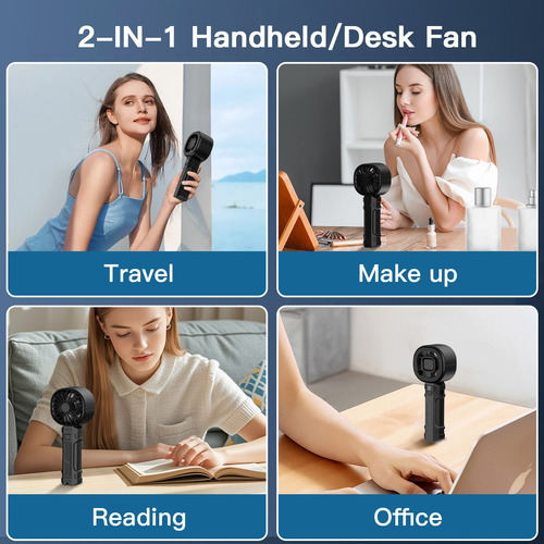 Mini Ventilador Recargable, Ventilador Portátil De Regalo