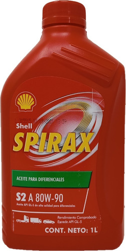 Valvulina Shell Spirax S2 A 80w90 - 1 L