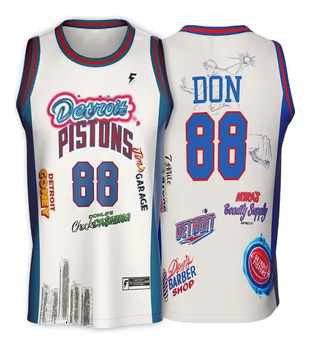 Camiseta Detroit Pistons Wallace | MercadoLibre 📦