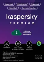 Comprar Kaspersky Premium 20 Dis 10 Cuentas Kpm 2 Año Total Security